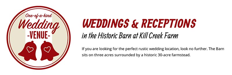 Website development for wedding facility in Kansas