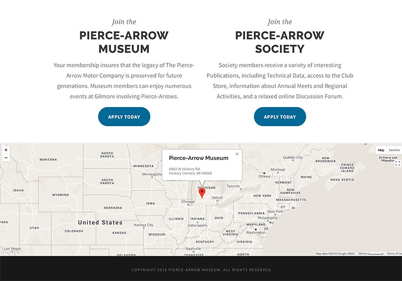Nonprofit museum website development